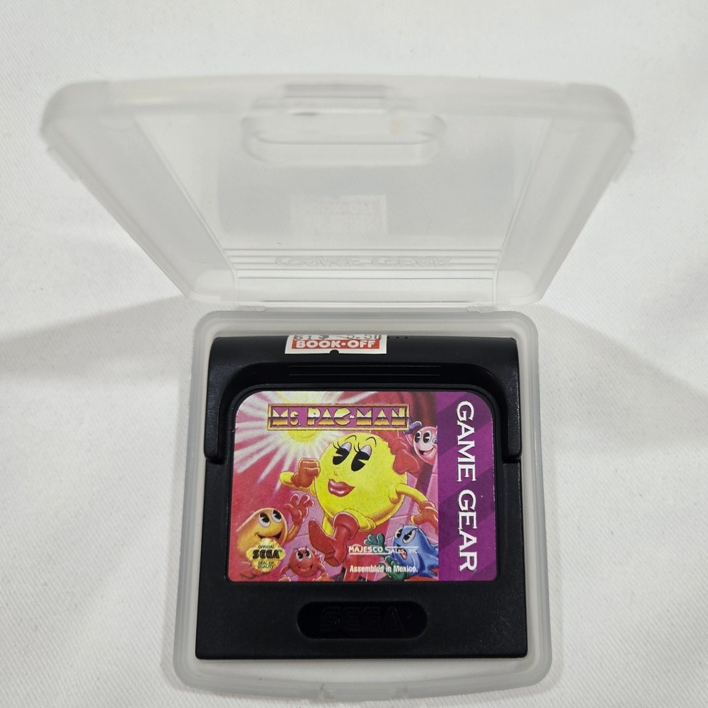 Ms Pac Man Sega Game Gear Cartridge With Case Vintage 1990s Retro Arcade Game